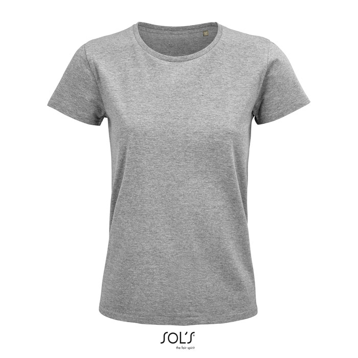 Tshirt promotionnel coton bio femme 175g - PIONEER Gris chiné